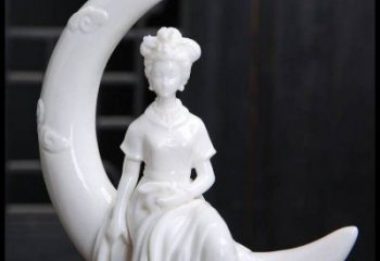 月亮雕塑制造，校園雕塑，戶外月亮仙子雕塑展品