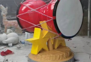 手拍鼓雕塑觀賞型，標識雕塑，紀念不銹鋼手拍鼓雕塑展品