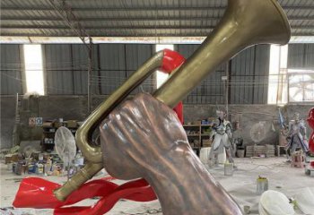 城市軍號(hào)雕塑