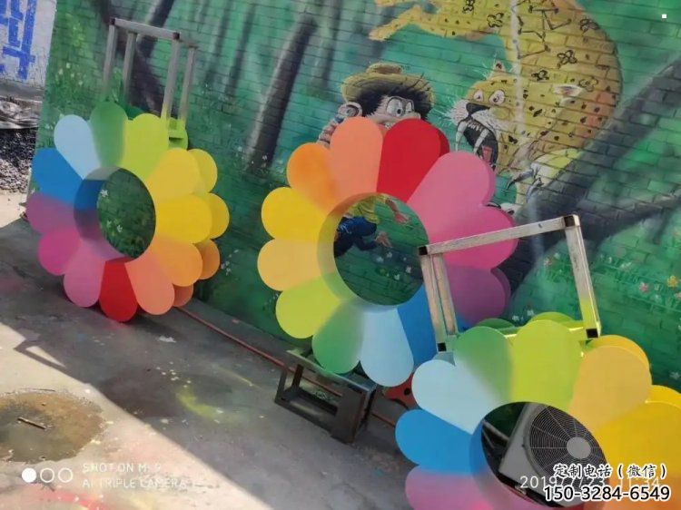 安慶金銀花雕塑廠家，景區雕塑，城市不銹鋼金銀花雕塑