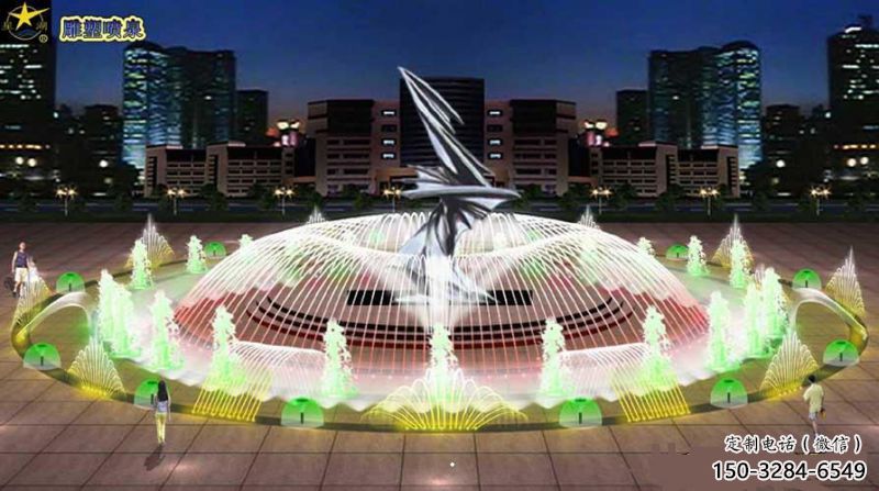 蚌埠水景搖擺噴泉雕塑，循環噴水模式噴泉雕塑加工