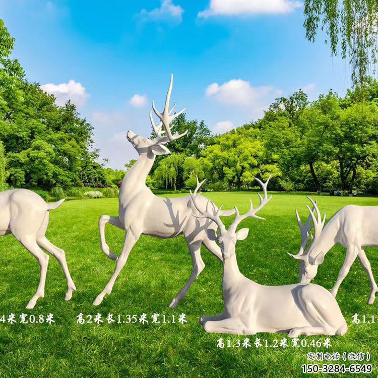 臨夏梅花鹿雕塑定價(jià)，景觀概念，玻璃鋼梅花鹿雕塑預(yù)定