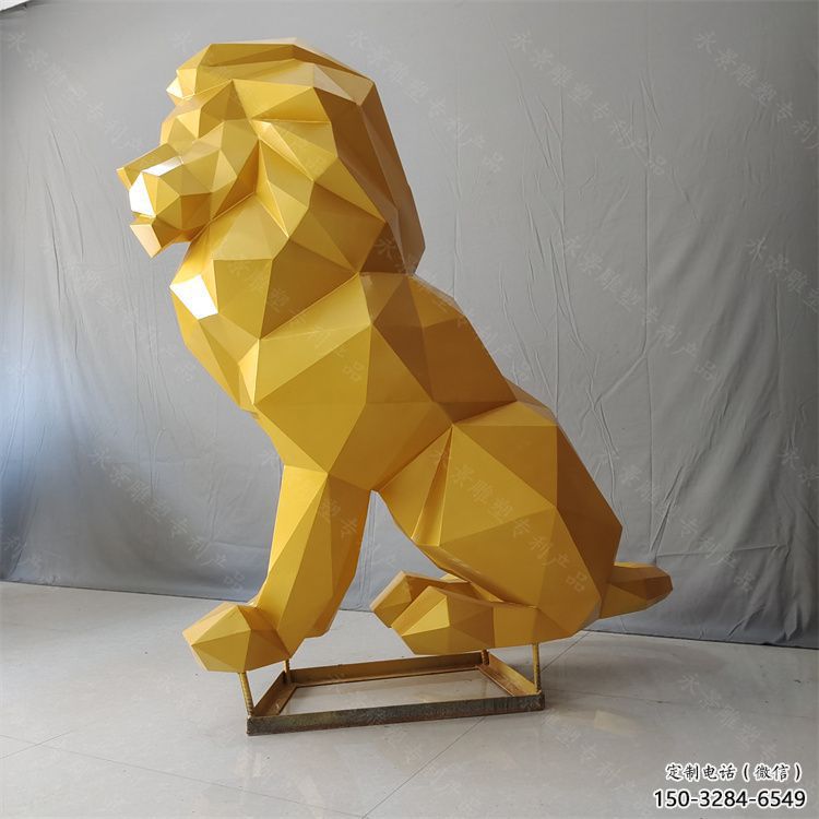 慶陽獅子雕塑服務商，動物雕塑，不銹鋼獅子雕塑制作