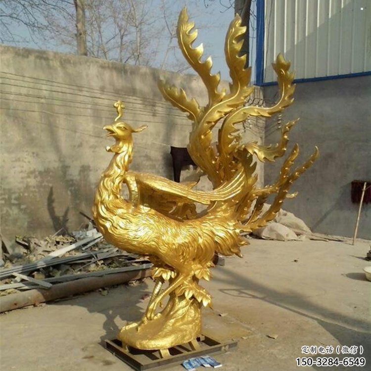 鳳凰雕塑廠家，鍛造工藝，銅鳳凰雕塑廠家承接