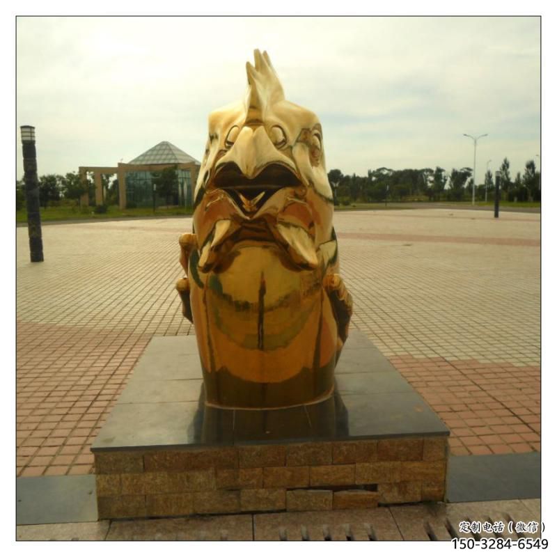 欽州不銹鋼生肖雕塑，鍍鈦工藝，公園廣場(chǎng)戶外擺放