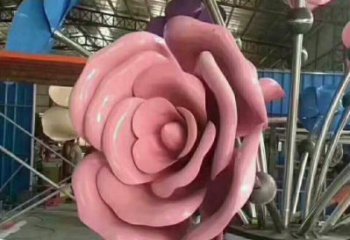 阜陽牡丹花雕塑工廠優選，城市裝飾，牡丹花花朵雕塑供給