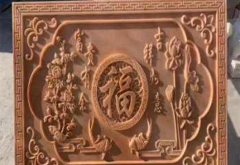 六安浮雕制造商，室外軟裝，景觀福字浮雕制作廠家
