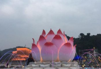 安慶蓮花雕塑廠家，景區(qū)雕塑，水景蓮花噴泉雕塑精選