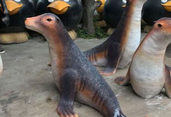 馬鞍山園林海豹雕塑