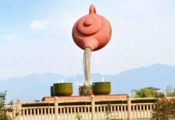 永登公園天壺雕塑工廠，不銹鋼材質(zhì)，圓雕形式