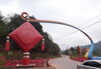 武威街道中國結(jié)雕塑