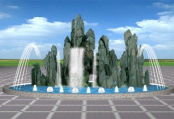 河源電影變頻噴泉雕塑，水景噴泉雕塑承接