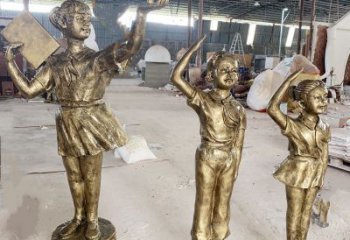 百色學(xué)生少先隊(duì)員雕塑