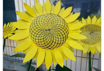 賀州抽象花籃雕塑展品，小區雕塑，葵花花籃雕塑工程制作精選
