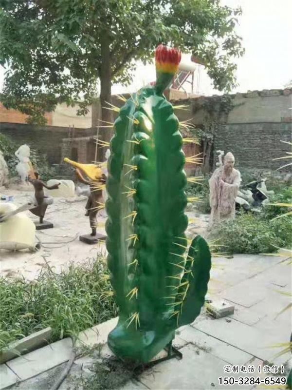 新樂彩繪仙人棒雕塑承接，城市裝飾，仿真仙人棒雕塑公司