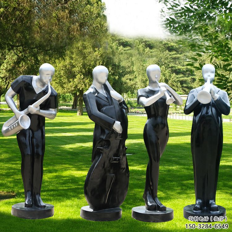 伊春公園吹拉彈唱雕塑