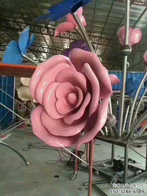 隨州牡丹花雕塑工廠優選，城市裝飾，牡丹花花朵雕塑供給