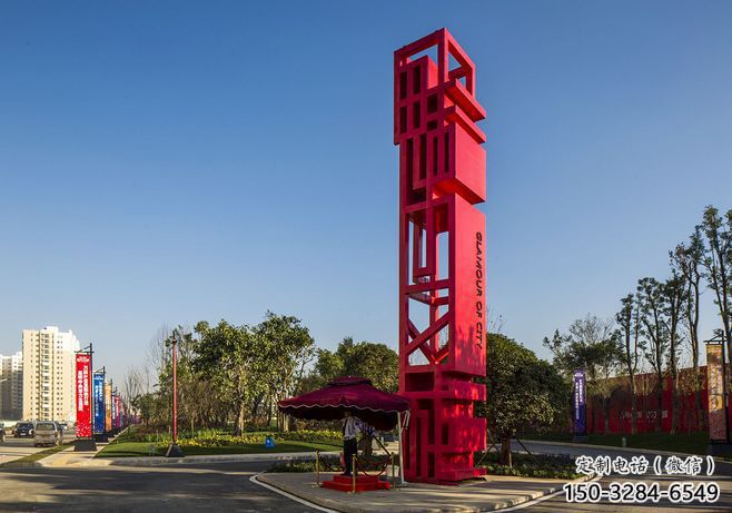 鹽城住宅小區精神堡壘雕塑