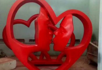 恩施制造心形人物雕塑供需，鋼管組合，雕塑工程制作供應
