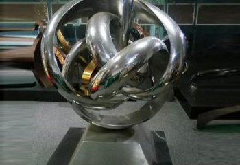 通化地產(chǎn)雙環(huán)雕塑定做，城區(qū)小品，景觀不銹鋼雙環(huán)雕塑定價(jià)