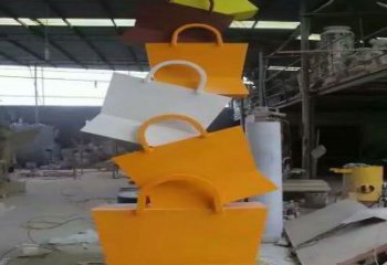 鎮江烤漆挎包雕塑制造商，室外軟裝，景觀挎包雕塑制作