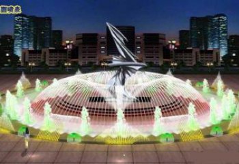 揚州水景搖擺噴泉雕塑，循環噴水模式噴泉雕塑加工