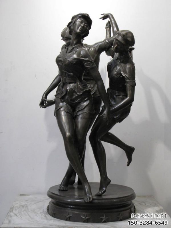 靈武住宅小區(qū)跳舞雕塑