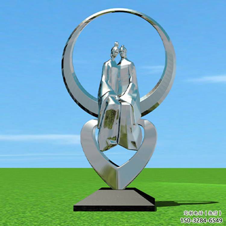 原州創(chuàng)意牛郎織女雕塑