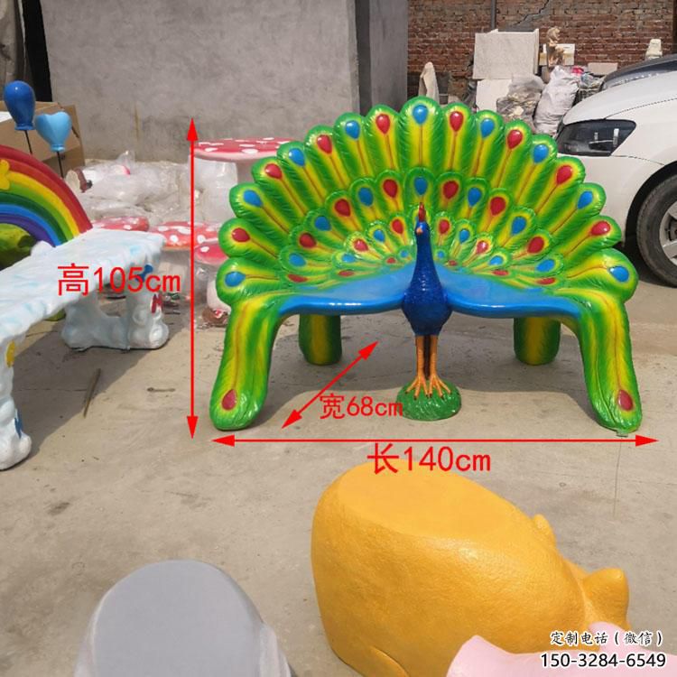 街道座椅雕塑，鍛造景觀雕塑，古銅效果