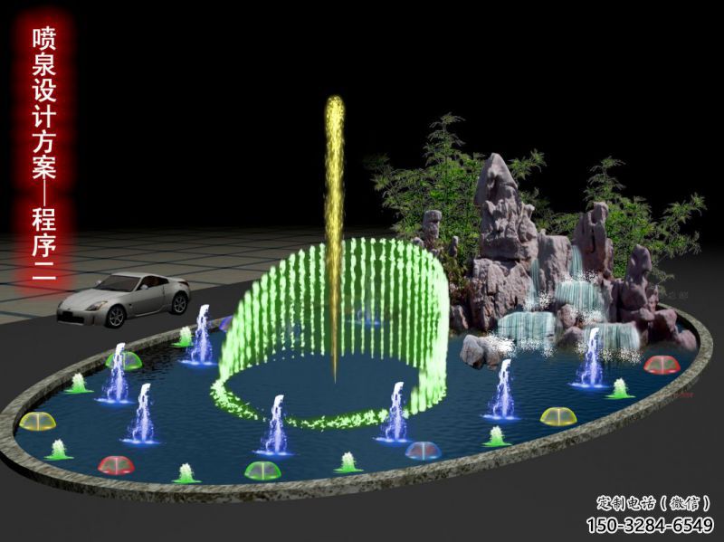 海北旱地漂浮噴泉雕塑，水景藝術噴泉雕塑生產商