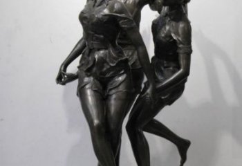 盤錦住宅小區(qū)跳舞雕塑