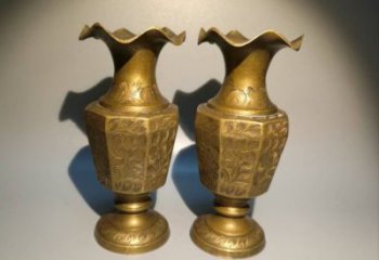 呼倫貝爾花瓶雕塑定價，鑄銅工藝，銅花瓶雕塑制作廠家