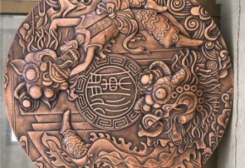 鹽池戶外浮雕供求，村標概念，鍛銅浮雕制作廠家