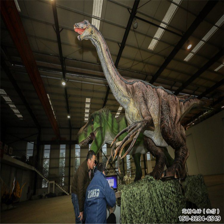 下城戶外恐龍雕塑通用，多彩藝術(shù)，景觀玻璃鋼恐龍雕塑供應