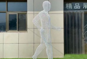 山南鏤空運動員雕塑服務商，美陳雕塑，鐵藝體育人物雕塑精選