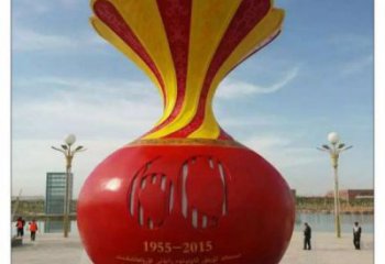 阿勒泰花瓶雕塑工廠選用，街道標識，玻璃鋼花瓶雕塑批發