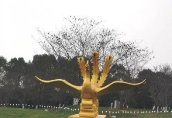 克拉瑪依鳳凰雕塑選用，美陳雕塑，鑄銅鳳凰雕塑工藝廠家
