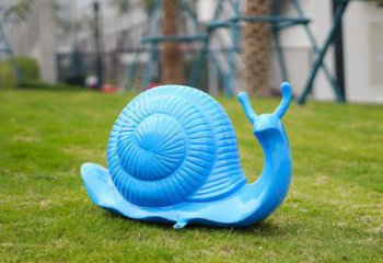 舟山彩繪蝸牛雕塑廠家，園林動物小品，玻璃鋼蝸牛雕塑生產(chǎn)