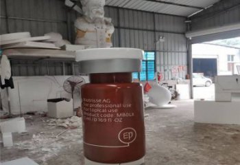 黔江瓶子雕塑批發(fā)，景觀雕塑，主題玻璃鋼藥瓶子雕塑標(biāo)準(zhǔn)